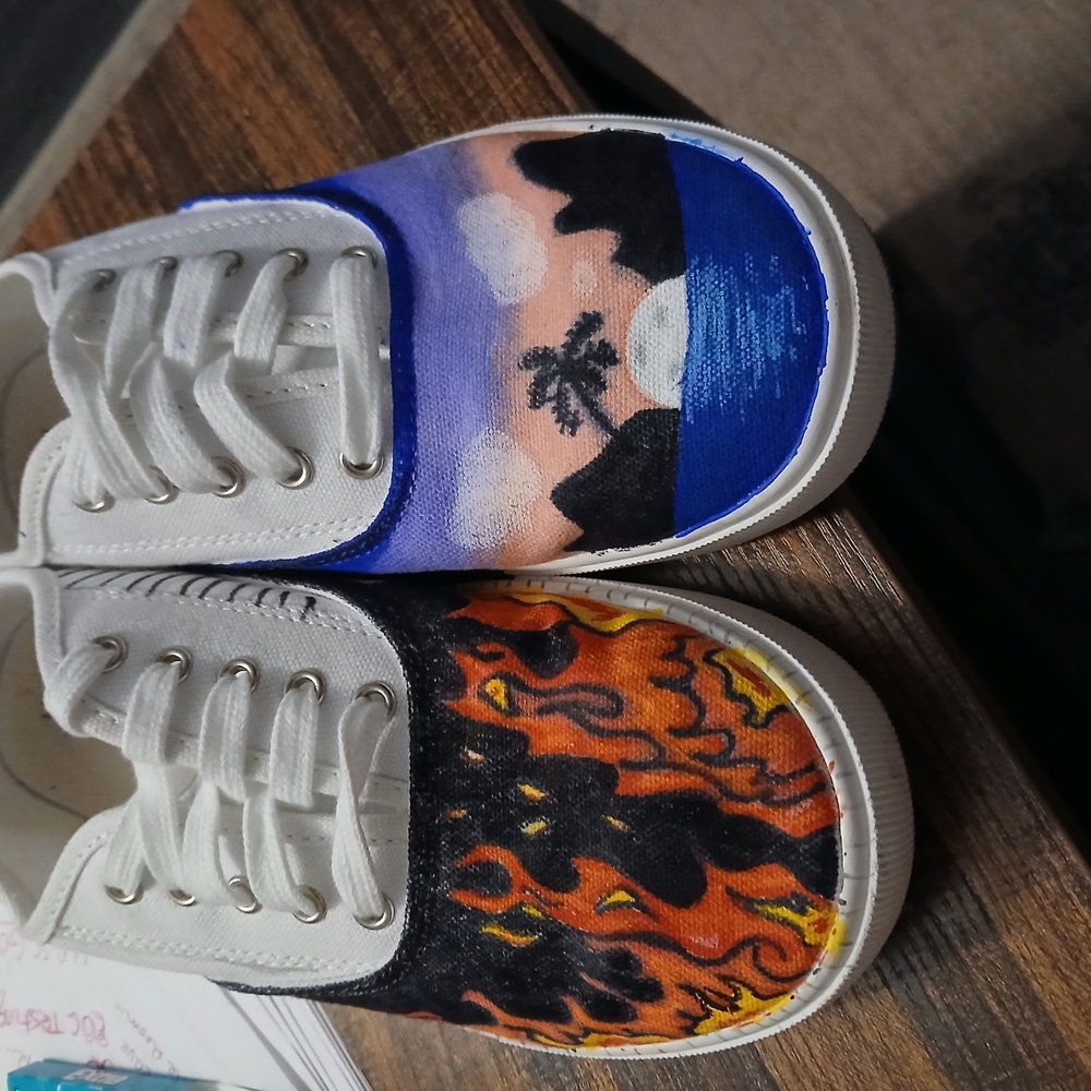Hand Painted Artistic Canvas Shoes